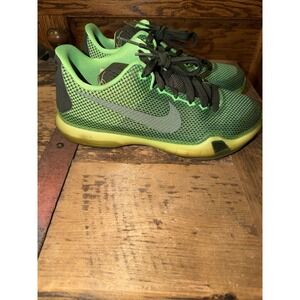 2014 Nike Kobe 10 X GS Low Vino Green Size 6.5Y 8W‎ Sneakers 726067-333 no Box